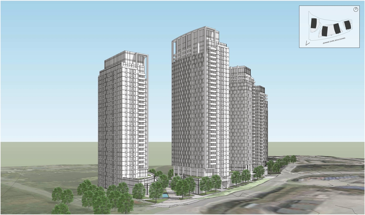 Rendering of building from page 29 of the file '2025-10-07 - Design Brief - D02-02-25-0038'