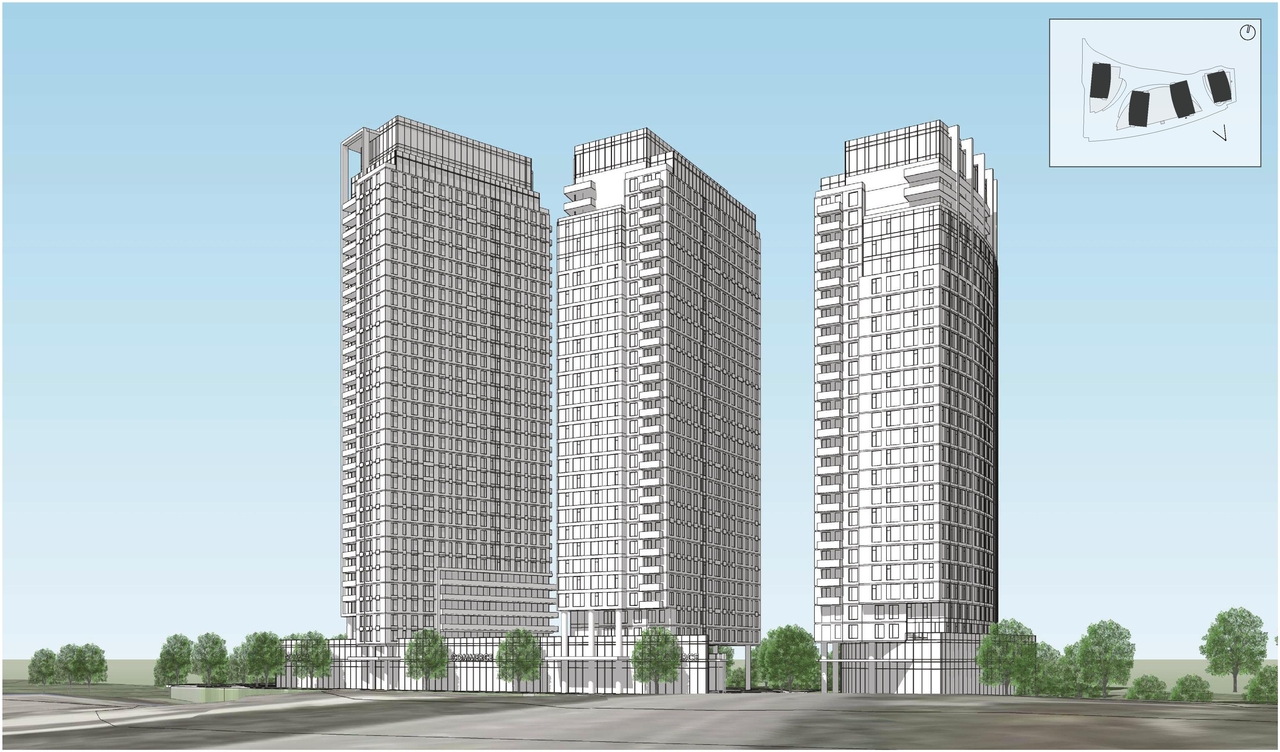 Rendering of building from page 30 of the file '2025-10-07 - Design Brief - D02-02-25-0038'