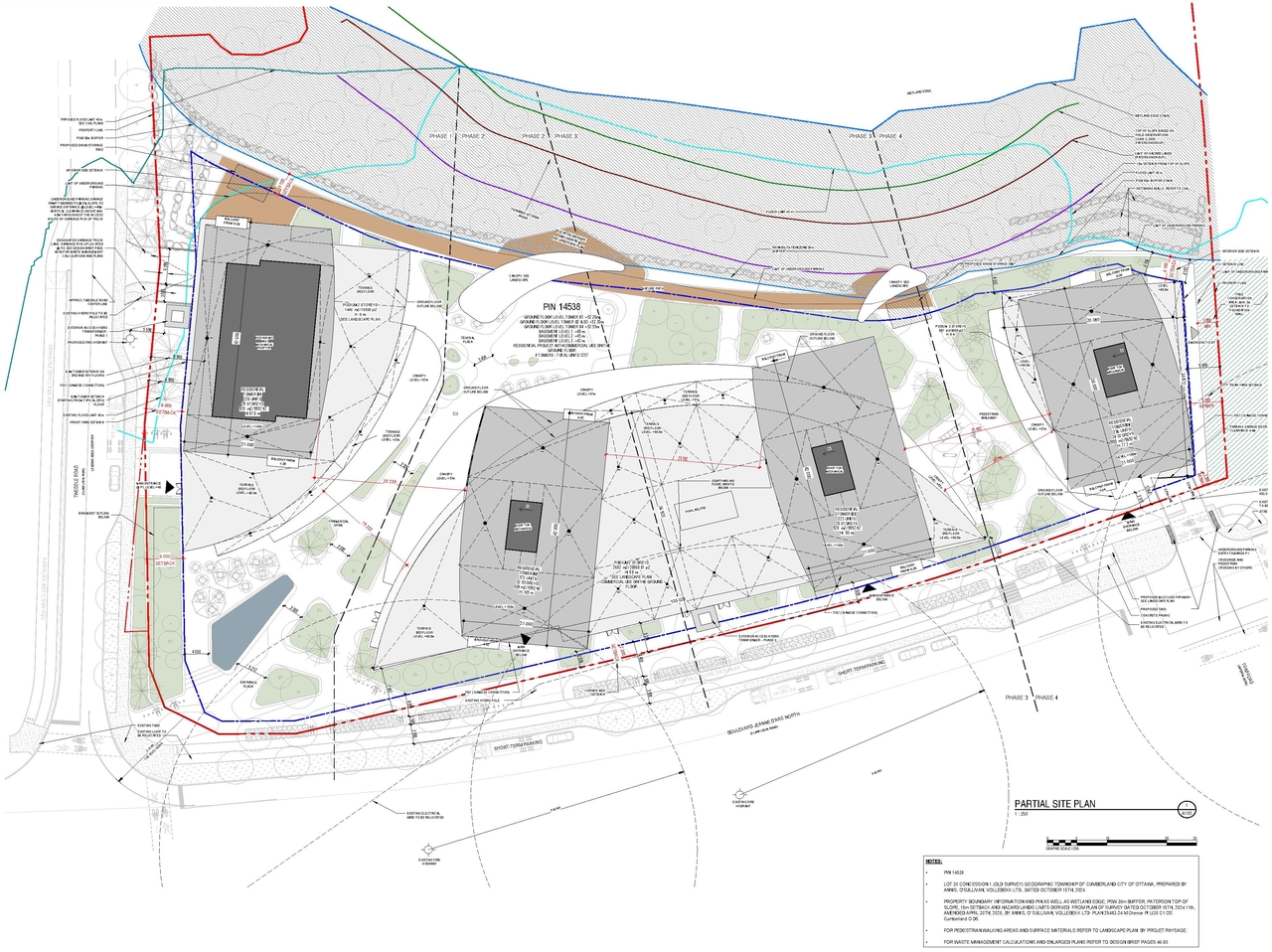 Construction site plan for project from page 37 of the file '2025-10-07 - Design Brief - D02-02-25-0038'