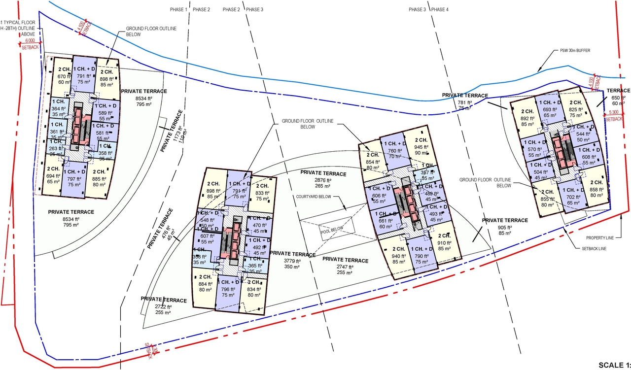 Construction site plan for project from page 45 of the file '2025-10-07 - Design Brief - D02-02-25-0038'