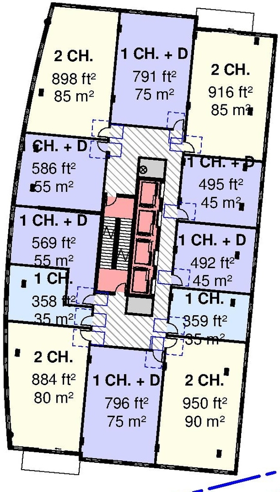Floor plan for project from page 46 of the file '2025-10-07 - Design Brief - D02-02-25-0038'