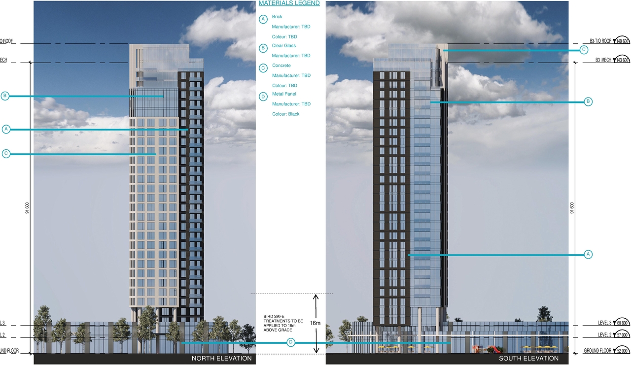 Rendering of building from page 79 of the file '2025-10-07 - Design Brief - D02-02-25-0038'