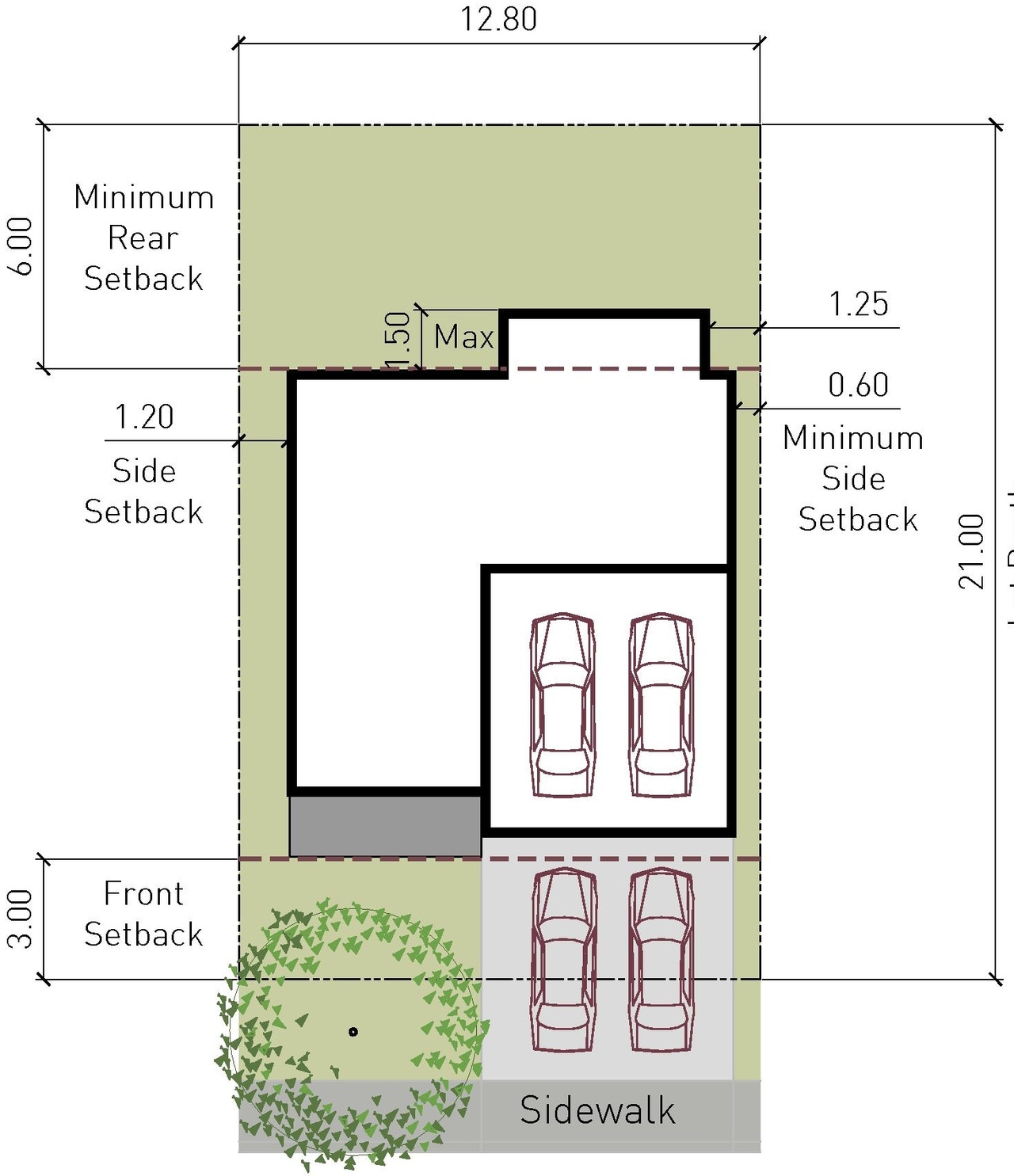 Floor plan for project from page 25 of the file '2025-07-02 - Urban Design Brief - D02-02-25-0045'