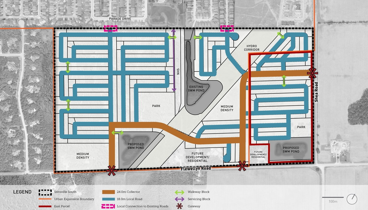 Construction site plan for project from page 29 of the file '2025-07-02 - Urban Design Brief - D02-02-25-0045'
