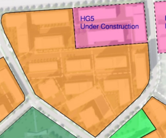 Construction site plan for project from page 28 of the file '2025-08-08 - Urban Design Brief - D02-02-25-0056'