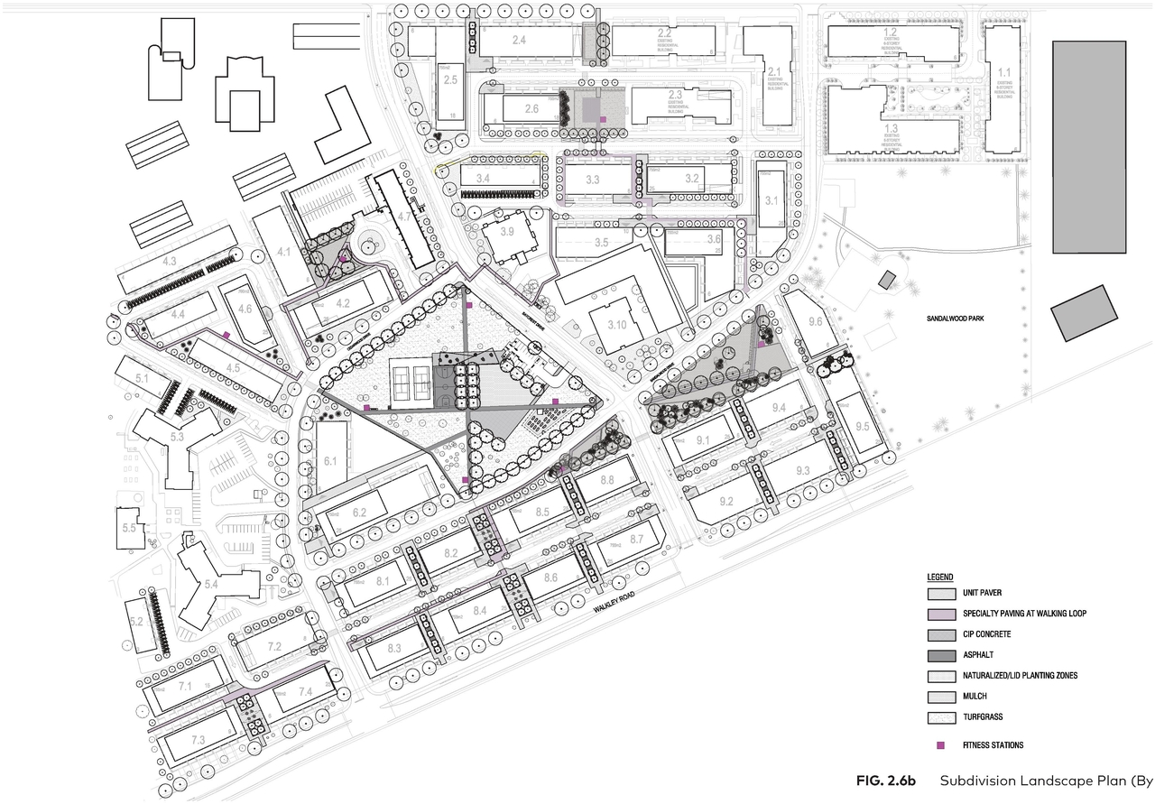 Construction site plan for project from page 32 of the file '2025-08-08 - Urban Design Brief - D02-02-25-0056'