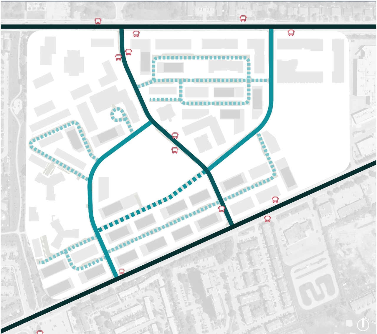 Construction site plan for project from page 34 of the file '2025-08-08 - Urban Design Brief - D02-02-25-0056'