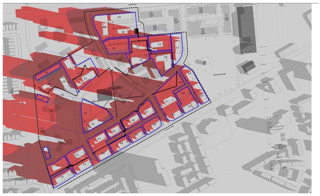 Construction site plan for project from page 74 of the file '2025-08-08 - Urban Design Brief - D02-02-25-0056'