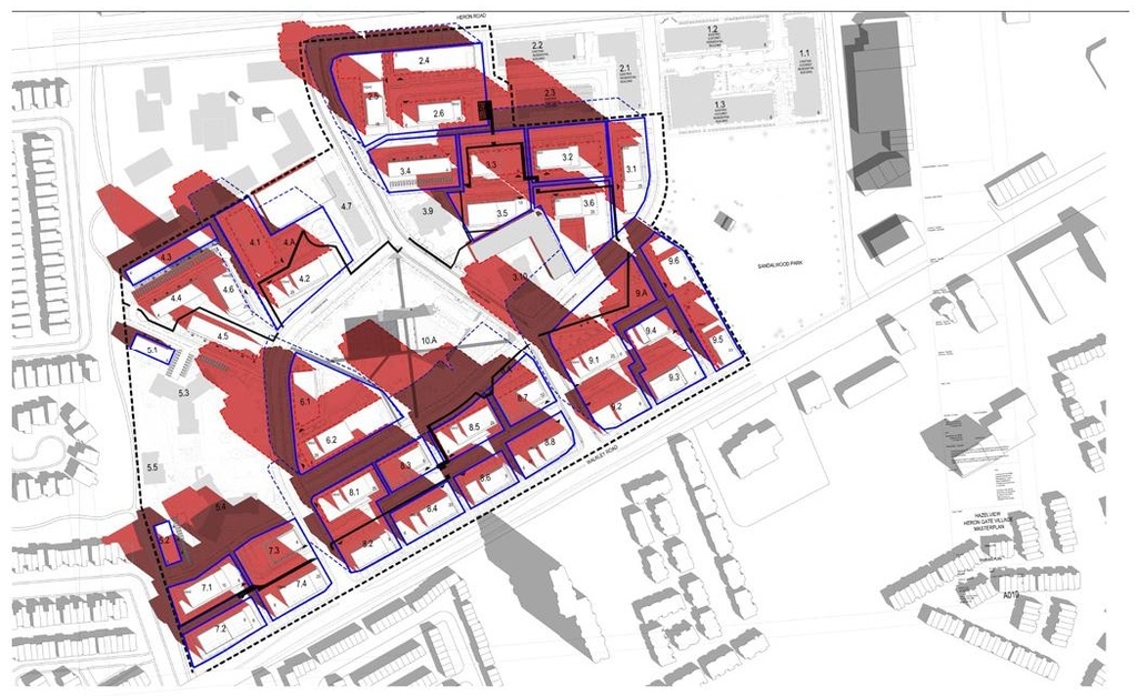 Construction site plan for project from page 74 of the file '2025-08-08 - Urban Design Brief - D02-02-25-0056'