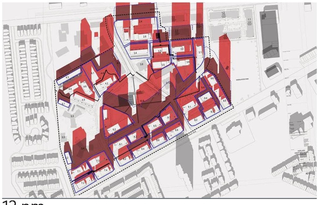 Construction site plan for project from page 75 of the file '2025-08-08 - Urban Design Brief - D02-02-25-0056'