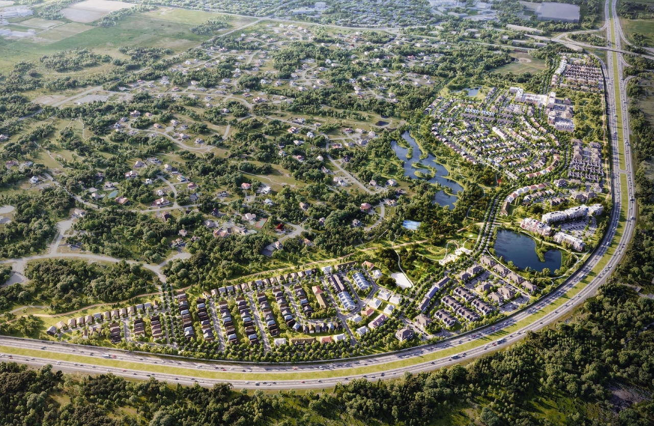 Rendering of building from page 36 of the file '2025-08-22 - Urban Design Brief - D02-02-25-0061'