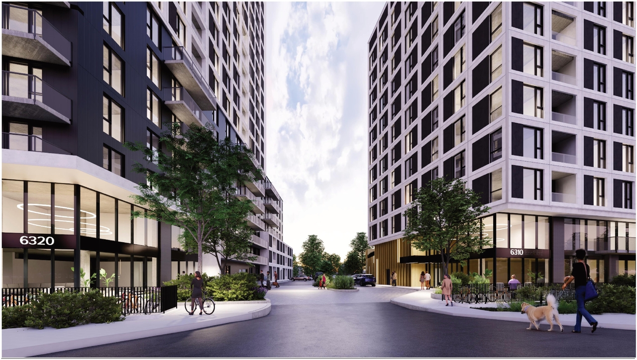 Rendering of building from page 44 of the file '2025-09-02 - Urban Design Review Panel Report - D02-02-25-0063'