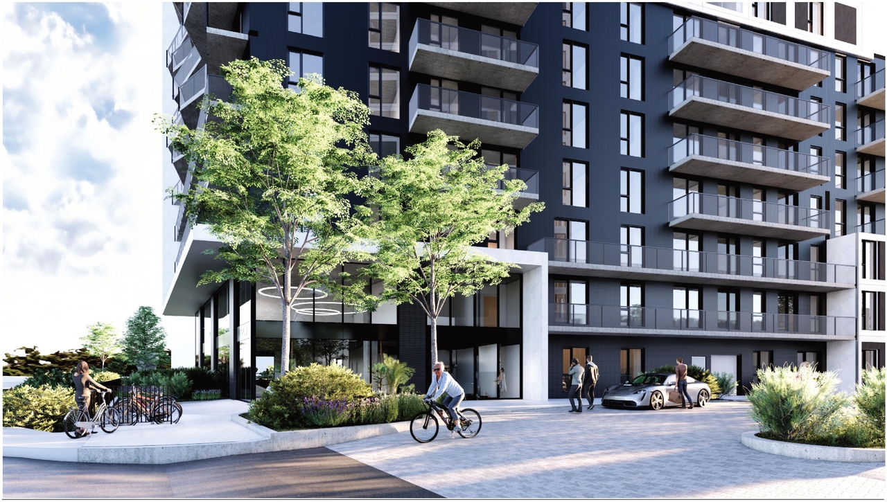 Rendering of building from page 48 of the file '2025-09-02 - Urban Design Review Panel Report - D02-02-25-0063'