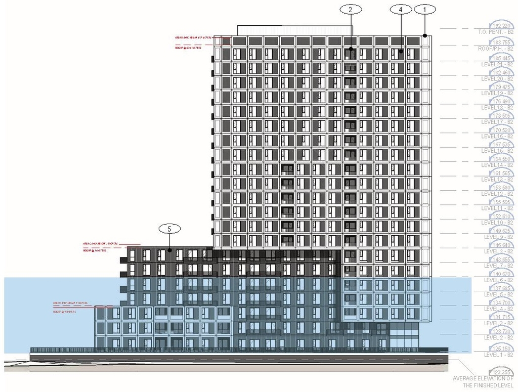 Rendering of building from page 55 of the file '2025-09-02 - Urban Design Review Panel Report - D02-02-25-0063'