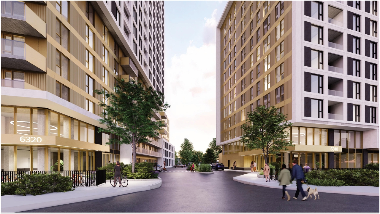 Rendering of building from page 43 of the file '2025-09-02 - Design Brief - D02-02-25-0063'