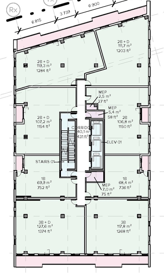Floor plan for project from page 66 of the file '2025-09-02 - Design Brief - D02-02-25-0063'