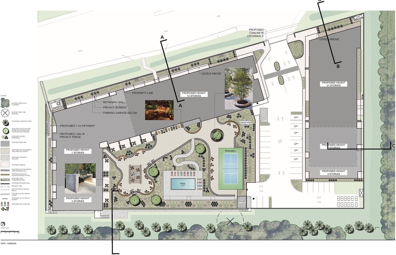 Construction site plan for project from page 74 of the file '2025-09-02 - Design Brief - D02-02-25-0063'