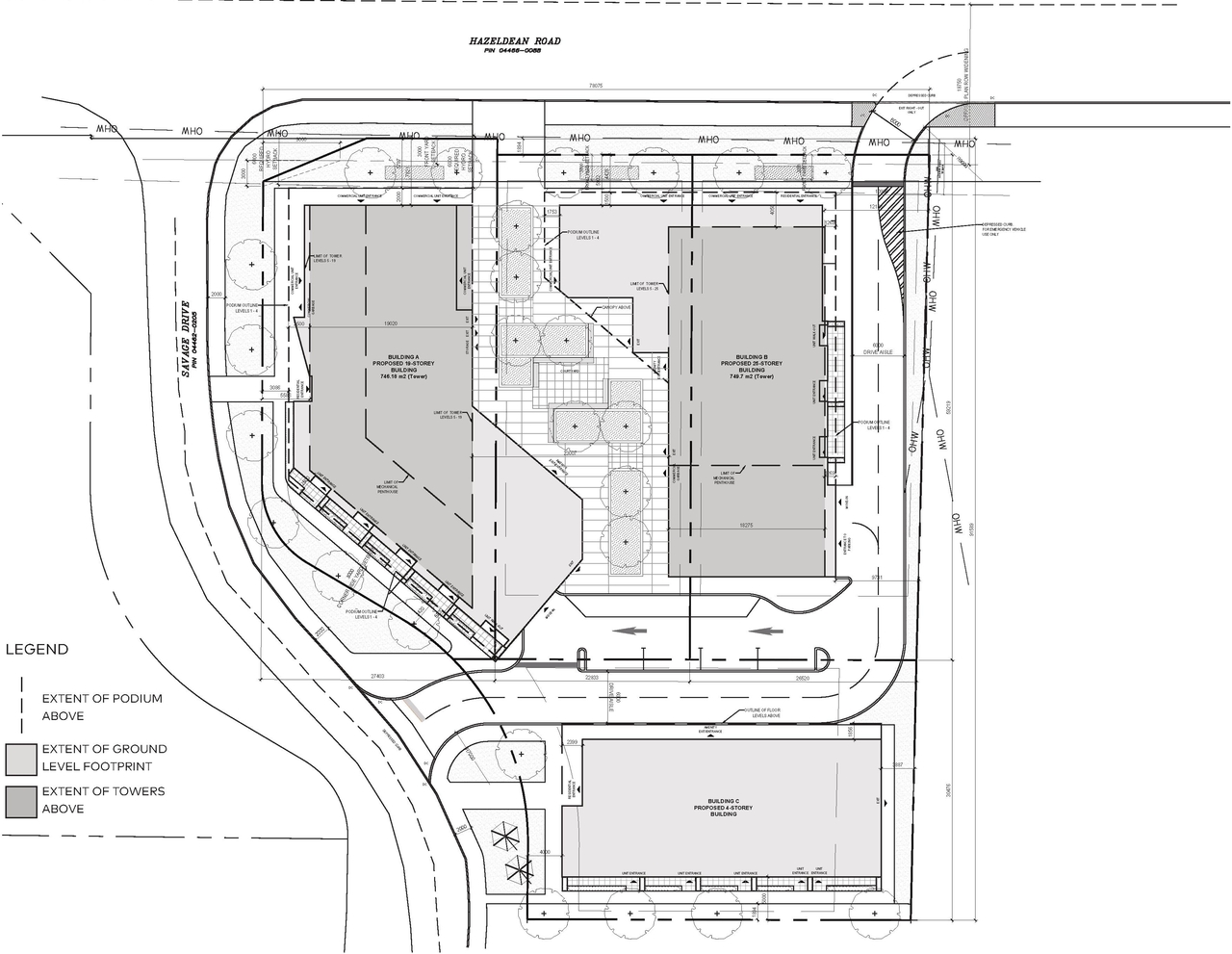 Construction site plan for project from page 14 of the file '2025-11-17 - Urban Design Brief - D02-02-25-0070'