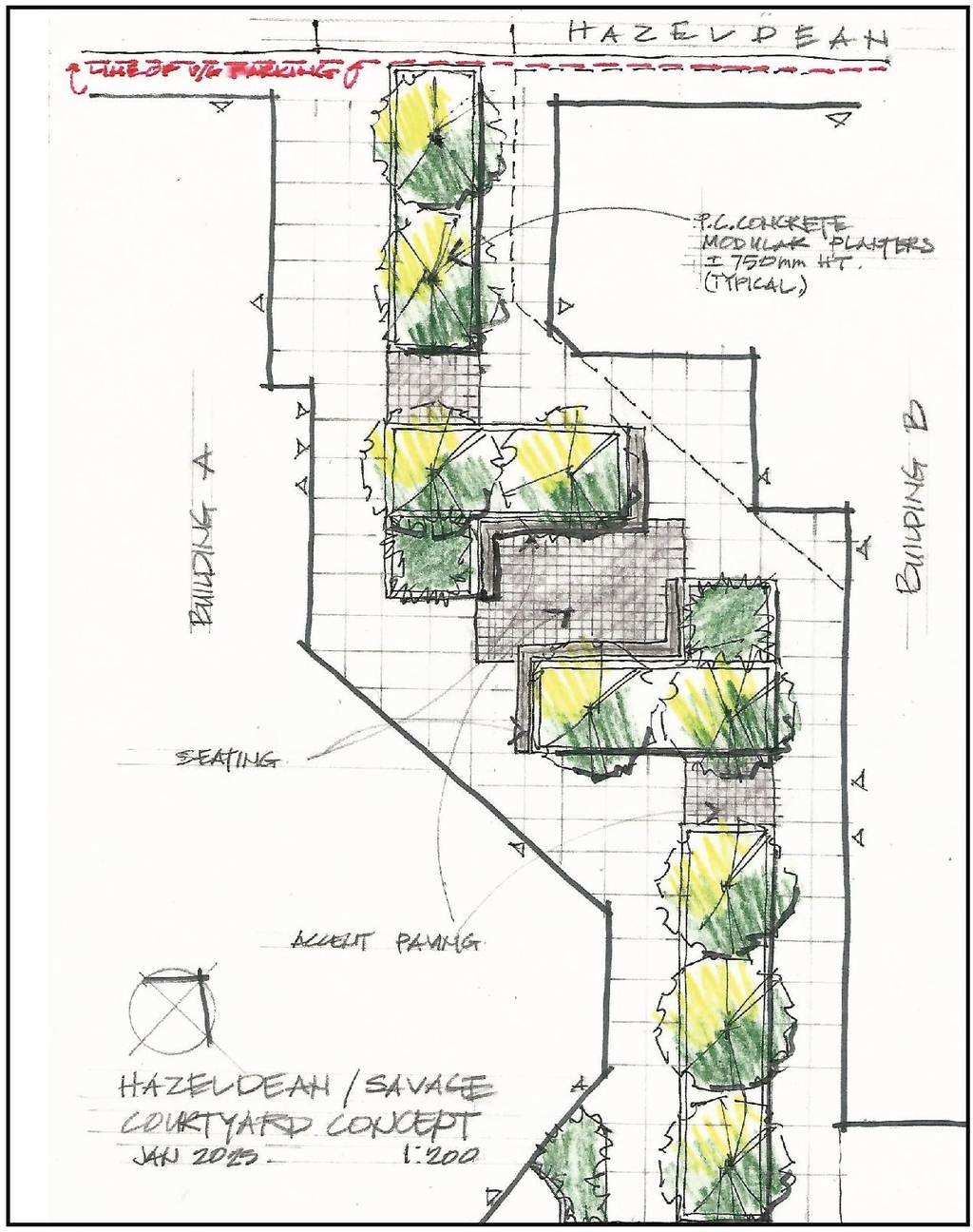Construction site plan for project from page 20 of the file '2025-11-17 - Urban Design Brief - D02-02-25-0070'