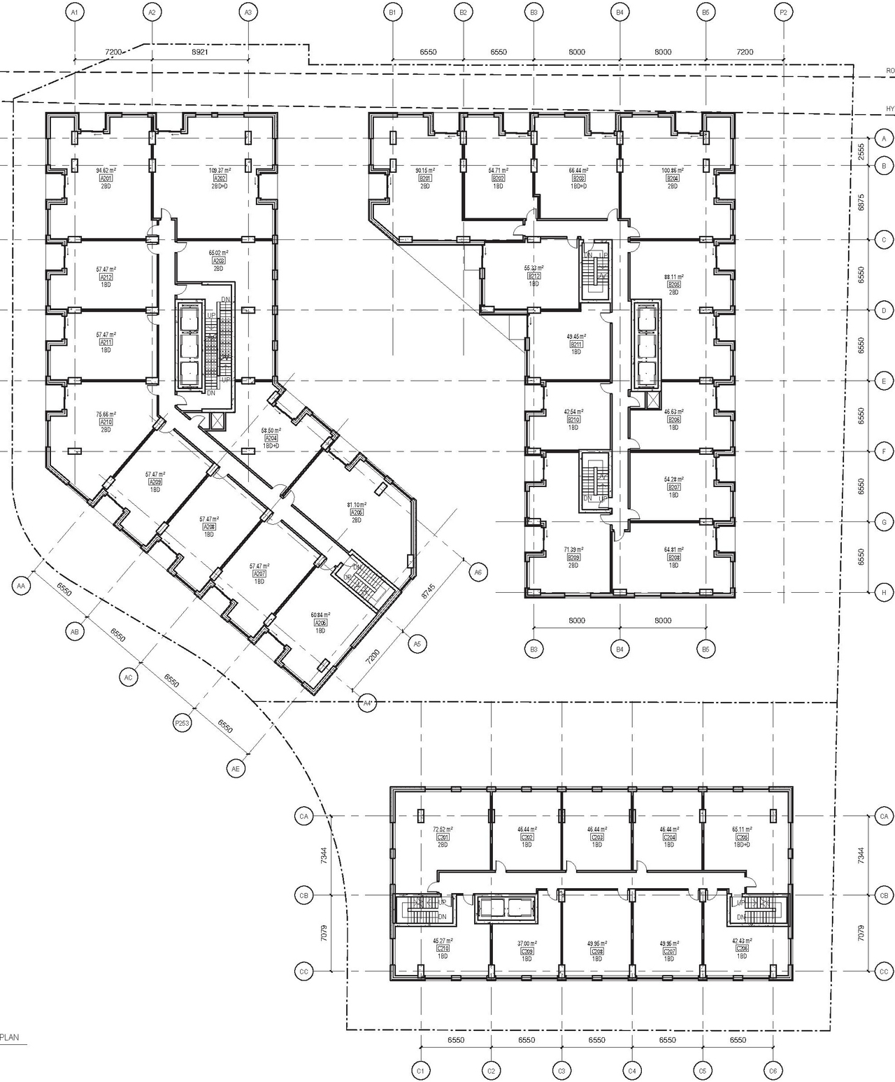 Floor plan for project from page 23 of the file '2025-11-17 - Urban Design Brief - D02-02-25-0070'