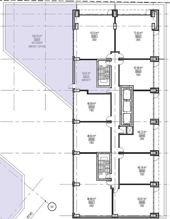 Floor plan for project from page 25 of the file '2025-11-17 - Urban Design Brief - D02-02-25-0070'