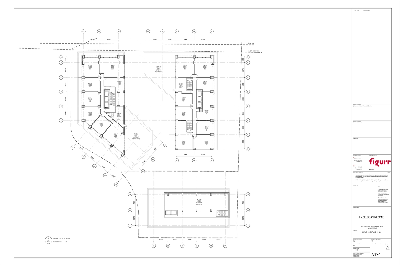 Floor plan for project from page 1 of the file '2025-11-17 - Level 5 Floor Plan - D02-02-25-0070'
