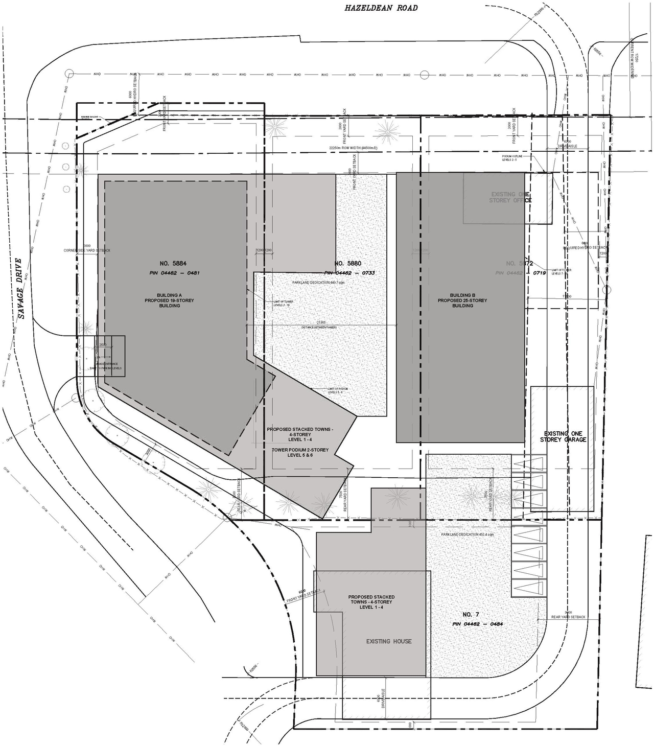 Construction site plan for project from page 10 of the file '2025-10-28 - UDRP Report - D02-02-25-0070'