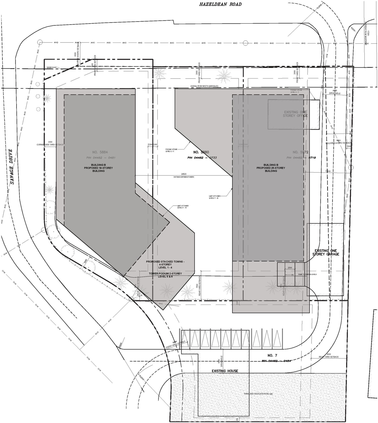 Construction site plan for project from page 11 of the file '2025-10-28 - UDRP Report - D02-02-25-0070'