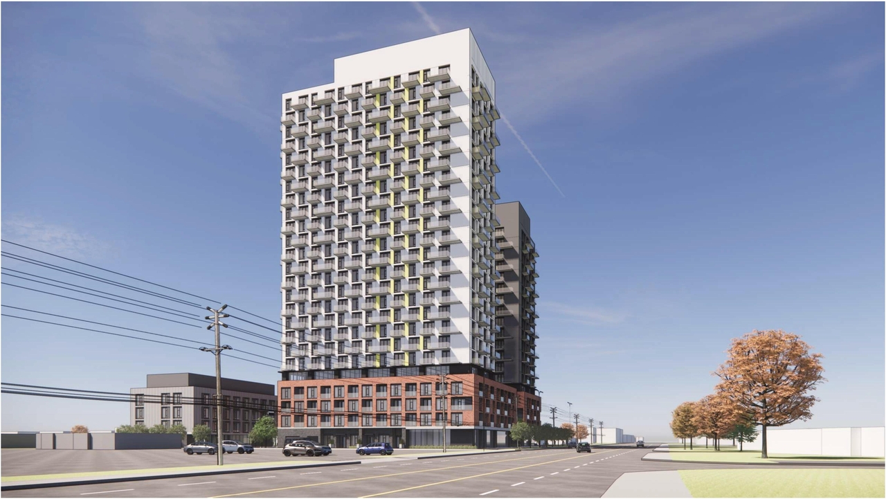 Rendering of building from page 21 of the file '2025-10-28 - UDRP Report - D02-02-25-0070'