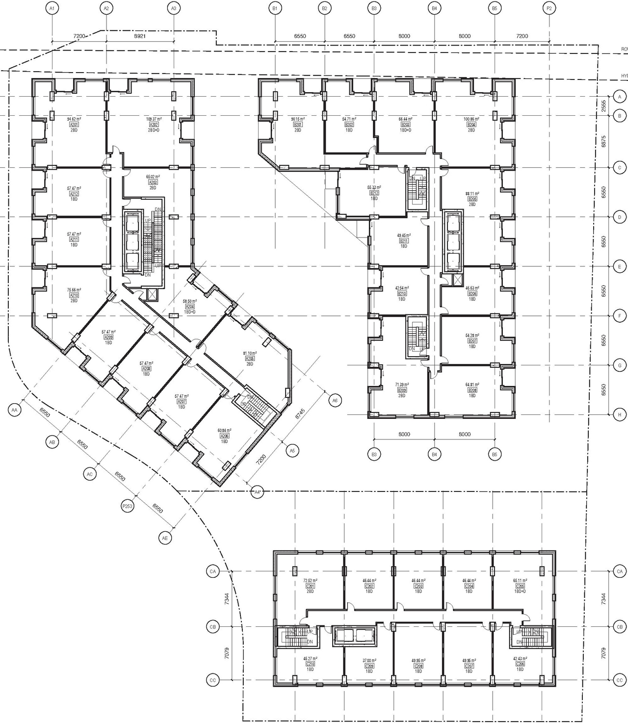 Floor plan for project from page 33 of the file '2025-10-28 - UDRP Report - D02-02-25-0070'