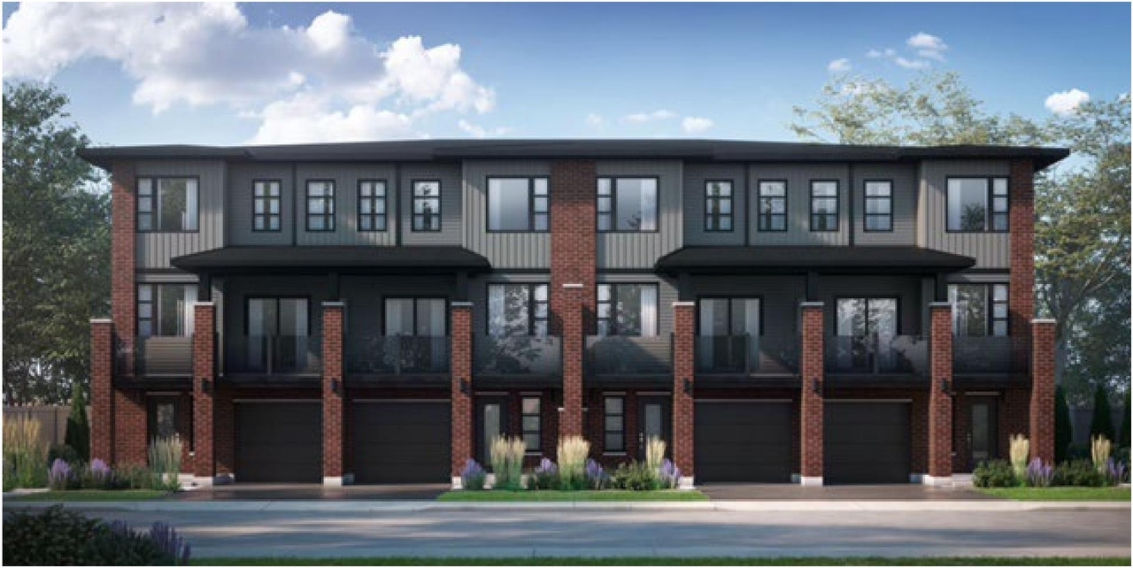 Rendering of building from page 1 of the file '2025-12-04 - B2B Townhome Rendering - D02-02-25-0090'