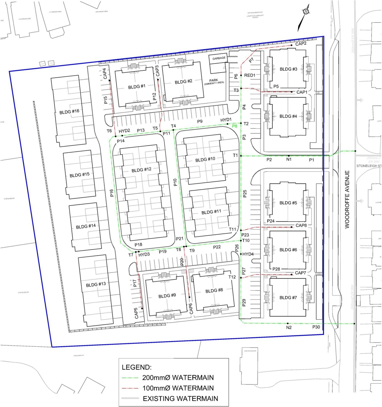 Construction site plan for project from page 11 of the file '2025-12-04 - Servicing Design Brief - D02-02-25-0090'