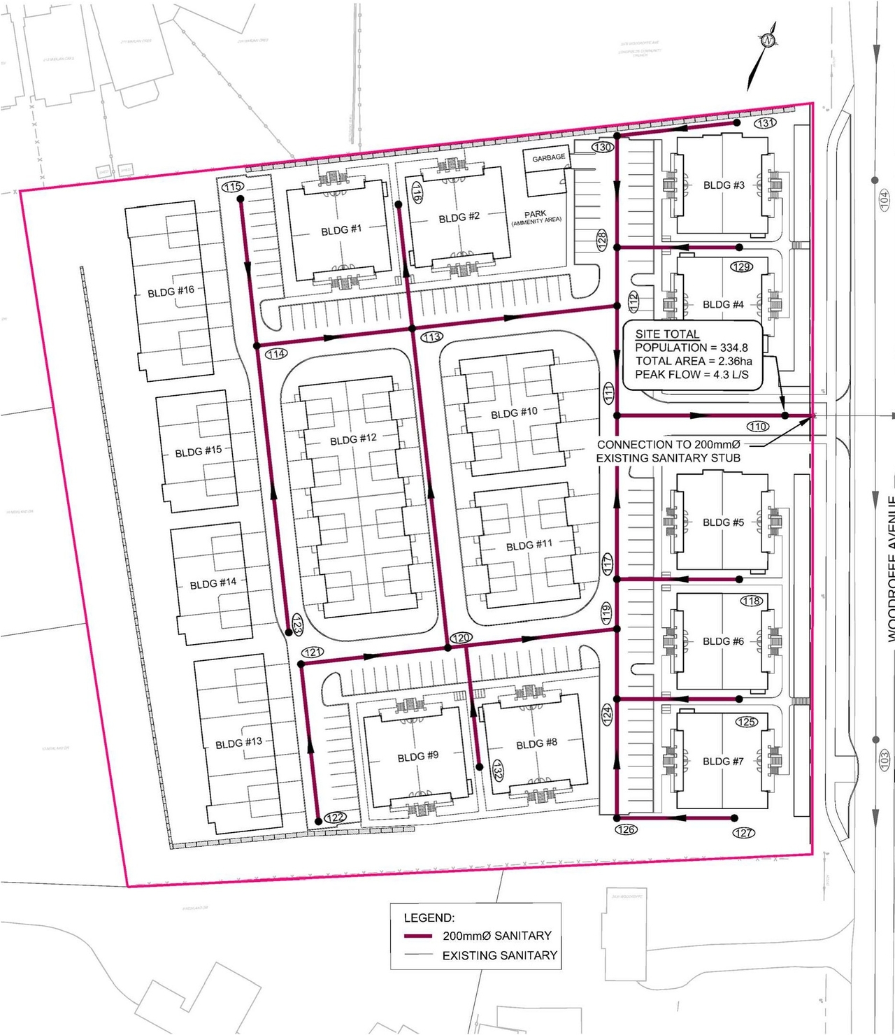 Construction site plan for project from page 15 of the file '2025-12-04 - Servicing Design Brief - D02-02-25-0090'