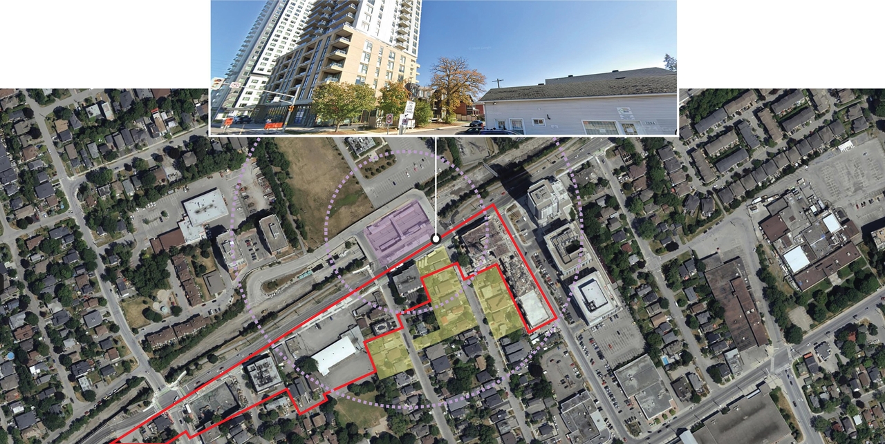 Construction site plan for project from page 8 of the file '2025-12-15 - Urban Design Brief - D01-01-25-0025 & D02-02-25-0097'