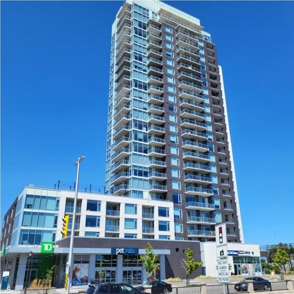 Rendering of building from page 14 of the file '2025-12-22 - Urban Design Brief - D02-02-25-0100'