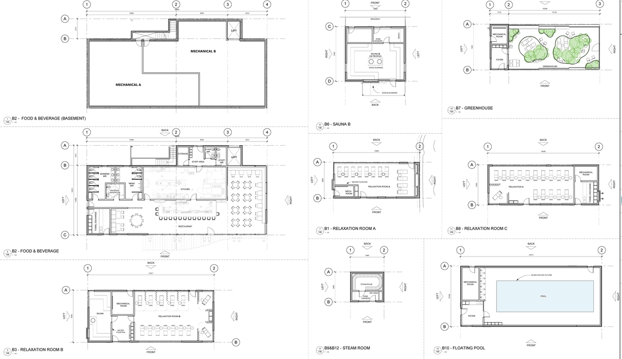 Construction site plan for project from page 1 of the file '2026-01-30 - Accessory Building Conceptual Floor Plans - D02-02-26-0006 & D07-12-26-0007'