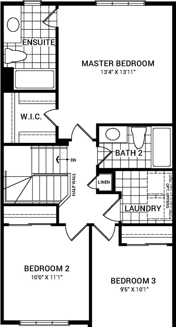 Floor plan for project from page 1 of the file '2022-07-21 - Monterey End Unit Floor Plan - D07-04-22-0009'
