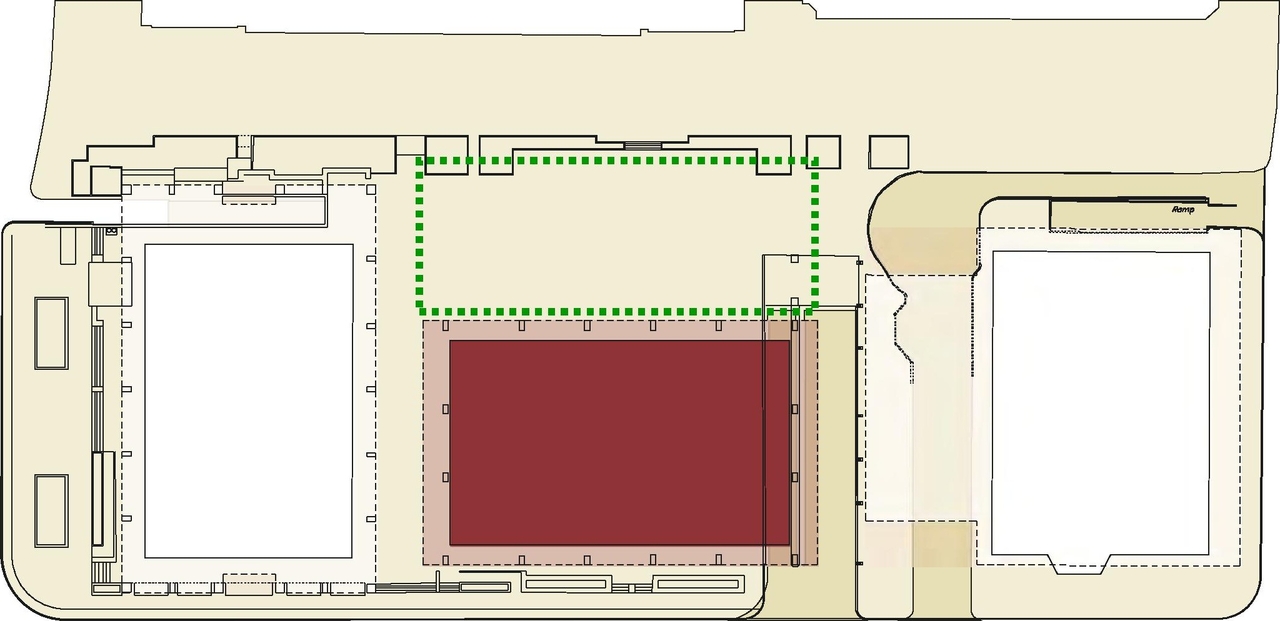 Construction site plan for project from page 7 of the file 'Design Brief D07-12-09-0212'