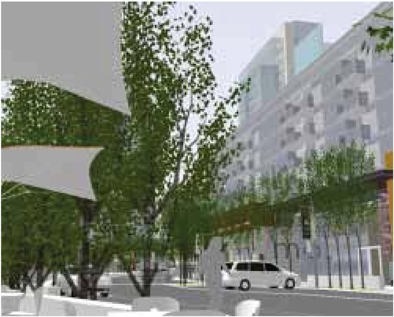 Rendering of building from page 1 of the file 'Urban Design Panel - Formal Submission'