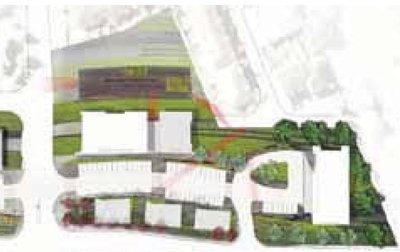 Construction site plan for project from page 9 of the file 'Urban Design Panel - Formal Submission'
