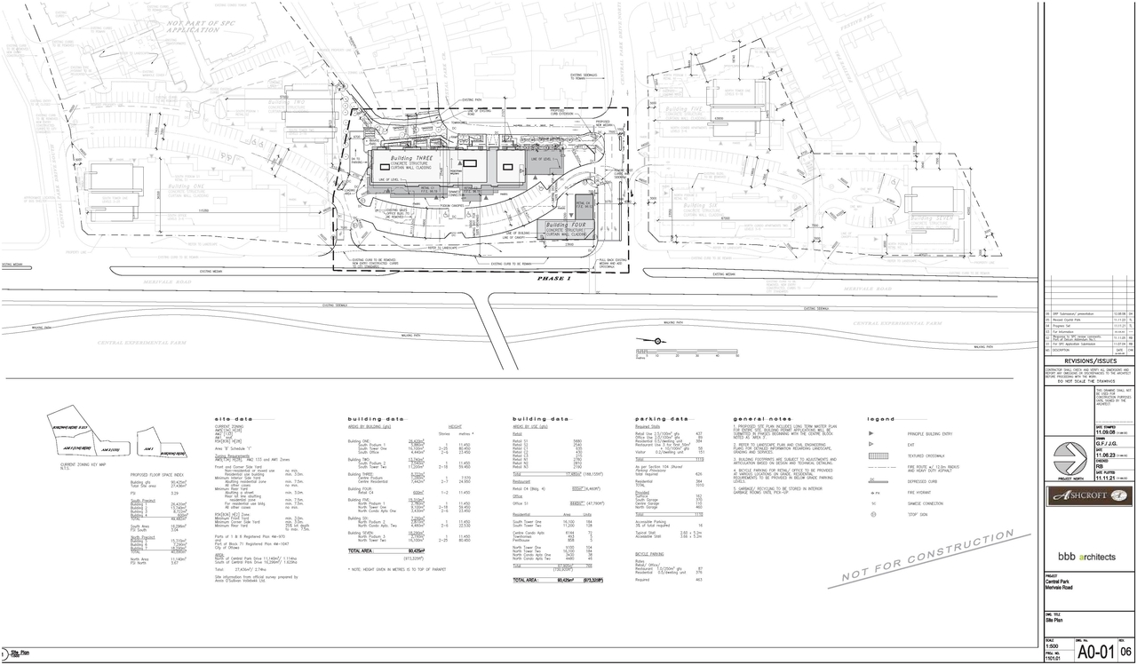 Construction site plan for project from page 16 of the file 'Urban Design Panel - Formal Submission'
