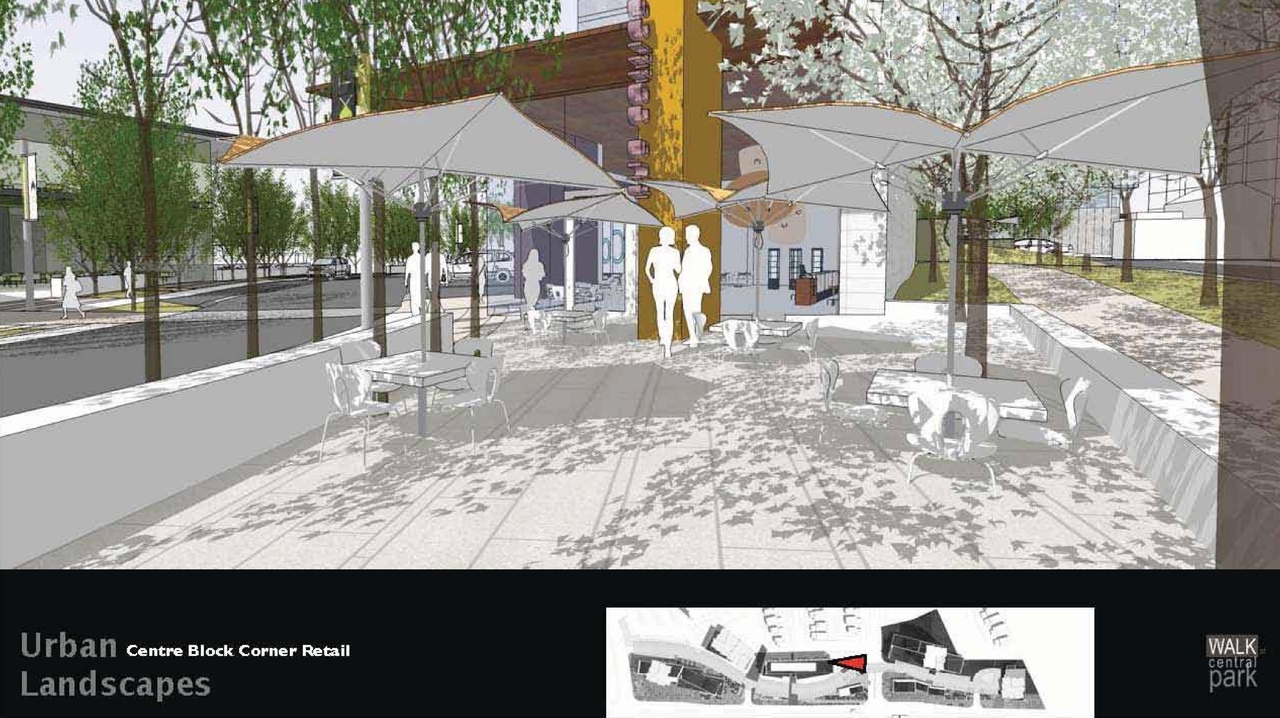 Rendering of building from page 30 of the file 'Urban Design Panel - Formal Submission'