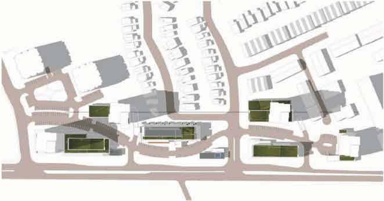 Construction site plan for project from page 41 of the file 'Urban Design Panel - Formal Submission'
