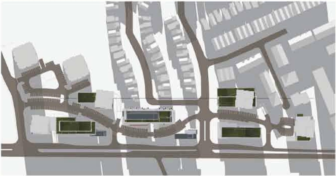 Construction site plan for project from page 41 of the file 'Urban Design Panel - Formal Submission'