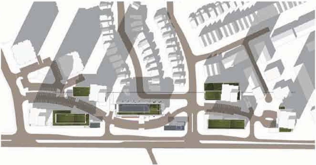 Construction site plan for project from page 41 of the file 'Urban Design Panel - Formal Submission'