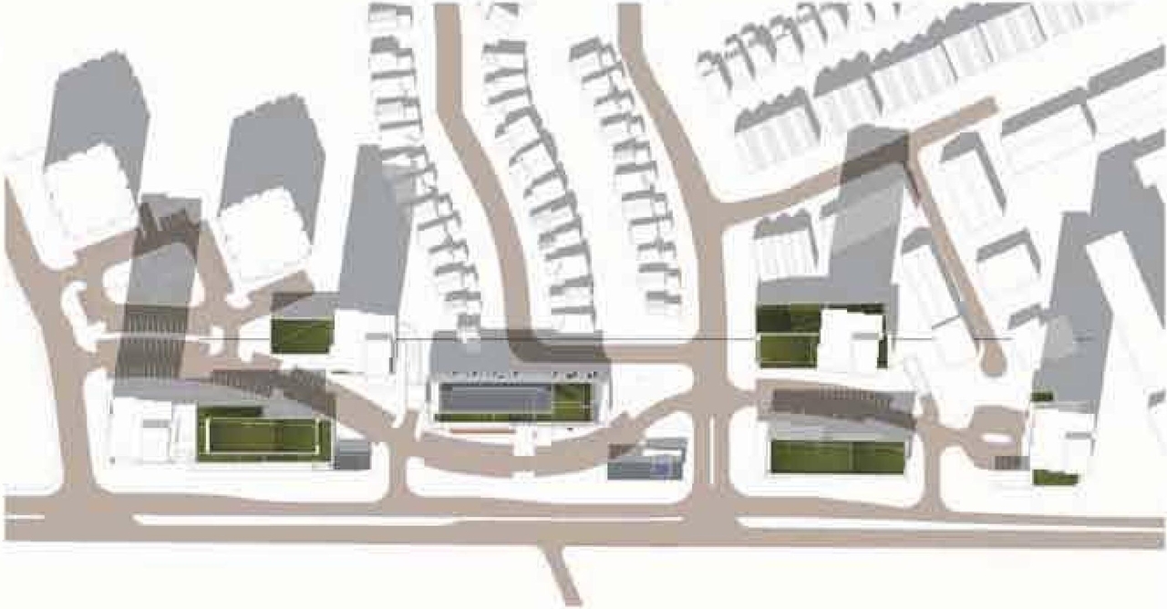 Construction site plan for project from page 42 of the file 'Urban Design Panel - Formal Submission'