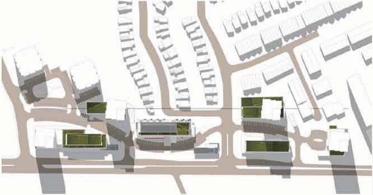 Construction site plan for project from page 42 of the file 'Urban Design Panel - Formal Submission'
