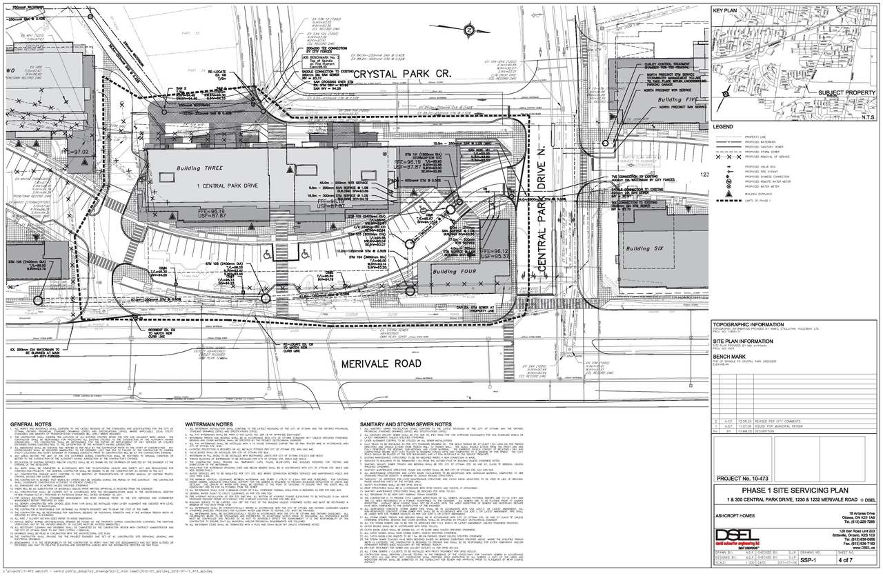 Construction site plan for project from page 44 of the file 'Urban Design Panel - Formal Submission'