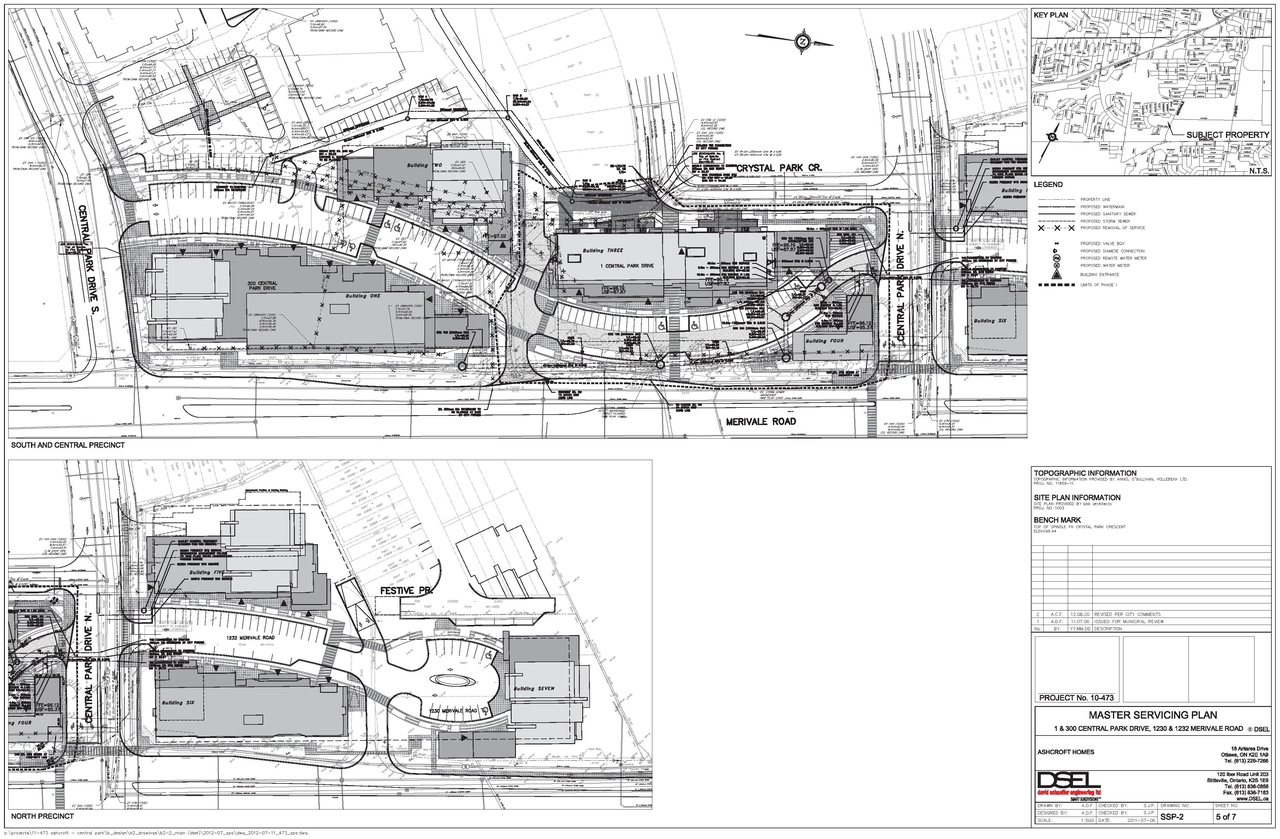 Construction site plan for project from page 45 of the file 'Urban Design Panel - Formal Submission'