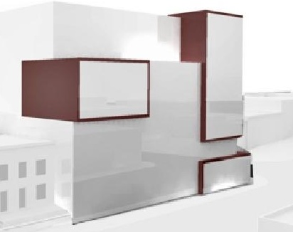Rendering of building from page 2 of the file 'Urban Design Brief D07-12-11-0166'